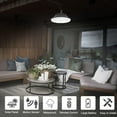 thumbnail image 5 of Veeki Solar Pendant Lights, 4 Lighting Modes Solar Shed Lights Waterproof Motion Sensor Hanging Light Indoor&Outdoor, with Remote Control 16.4ft Cord for Yard Porch Driveway Patio Garage Barn-0621, 5 of 5