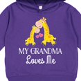 thumbnail image 3 of Inktastic Grandma Loves Me Girls Giraffe Granddaughter Toddler Hoodie, 3 of 4
