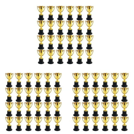 72 Pack Mini Trophy for Kids Awards,Plastic Gold Award Trophy Cups,for Favors,Rewards,Sports,Competitions
