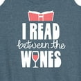 thumbnail image 3 of Instant Message - I Read Between The Wines - Women's Racerback Tank Top, 3 of 6