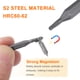 thumbnail image 4 of Uxcell 3pcs T6H Punta de destornillador Torx 5/32" Hex Magnético Estrella de 6 Puntos Acero S2, 4 of 6