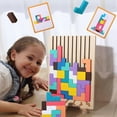 thumbnail image 4 of 50% Off - Wooden Tetris Jigsaw Toy Tangram Puzzle Kids Iq Intellectual Educational Gift, 4 of 5