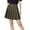 Khaki, variant on Women's Skirts Under $10 Free Shipping Solid Color Pleated Belt Pants High Waisted Skirt