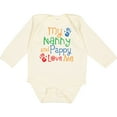thumbnail image 3 of Inktastic Nanny and Pappy Love Me Boys or Girls Long Sleeve Baby Bodysuit, 3 of 5
