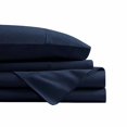 thumbnail image 2 of Swift Home Smart Sheets, Ultra Soft Brushed Microfiber 4-Piece Sheet Set, Fitted Bed Sheet with Side Storage Pockets – Navy, Queen, 2 of 4
