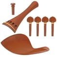thumbnail image 1 of Pièces de Violon en Palissandre Ensemble de Raccords 4/4, Pièces de Violon Durables avec Mentonnière Haute Fiabilité pour Musicien Réparation Violon Jouer, 1 of 8