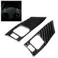 thumbnail image 4 of Car Decorative Accessory,Carbon Fiber Steering Wheel Steering Wheel Button Decor Steering Wheel Button Cover Trim Achieve More, 4 of 10