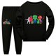 thumbnail image 1 of Conjunto de pijama de dibujos animados para niños y niñas, ropa de dormir con diseño de jardín de Banban, 1 of 4