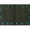 thumbnail image 1 of Ahgly Company Indoor Rectangle Southwestern Turquoise Blue Country Area Rugs, 7' x 10', 1 of 4