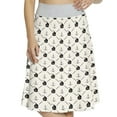 thumbnail image 1 of Women's Sail Boat Ships Anchors Nautical A-line Printed Skirt Casual Wear, 2XL, Black Grey White, by Ambesonne, 1 of 6