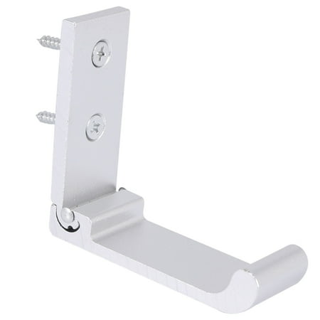 

5 PCS Foldable Wall Hook Invisible Folding Aluminum Wall Mount Hook Headphones Holder Coat Hook Clothes Hook for Kitchen Bathroom Bedroom (Silver)