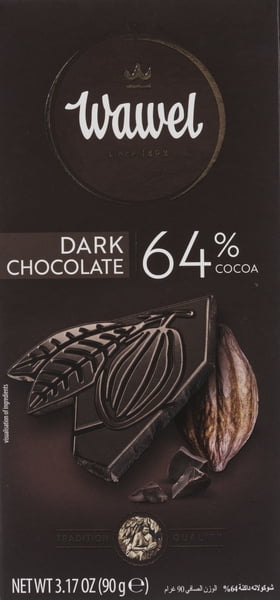 Chocolat Noir Supérieur Wawel 64 %, 90 g