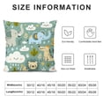 thumbnail image 5 of Ullo0ord Kids Pillow Cover for Kids Adults Cartoon Cute Print Square Soft Throw Pillow Natural Wild Animal Pattern Decorative Cushion Cover for Living Room Bedroom,Single Pack 18x18in, 5 of 5