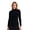 Black, variant on 𝗕𝗥𝗘𝗔𝗧𝗛𝗔𝗕𝗟𝗘 𝗖𝗢𝗠𝗙𝗢𝗥𝗧 Merino Wool Half Zip Top for Women - Lightweight Thermal Base Layer - Includes Hiking Socks (Large, 165 Black) - Merino.tech