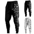 thumbnail image 2 of XINPING Sweatpants for Mens Casual Graphic Print Drawstring Sweat Pants Joggers Stretch Loose Pants for Outdoor Daily Wear, 2 of 3