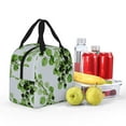 thumbnail image 3 of Kdxio Watercolor Green Leaves Print Insulated Lunch Bag,Reusable Tote Lunch Box for Women Men,Leakproof Cooler Lunch Bags for Work Office Travel Picnic, 3 of 6