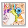 thumbnail image 5 of Stupell Industries Tropical Beach Lounge Scene Summer Umbrellas Floats Towels, 24 x 24,Design by Alonzo Saunders, 5 of 5