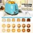 Galanz Retro 2Slice Toaster Wide Slot 1.5" with 6 Browning Levels