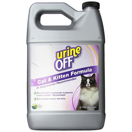 Odor and Stain Remover for Cats, 1 Gallon, Guaranteed to remove urine odor and stain By Urine
