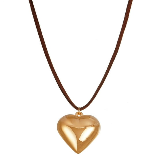 Heart Pendant Choker Necklace Harajuku Neckchain Fashion Collarbone Chain Neckwear Jewelry Gift Y2K Accessory