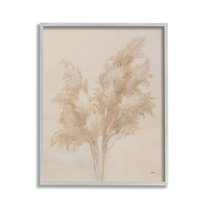 Stupell Industries Traditional Reeds Study Botanical & Floral Painting Gray Framed Art Print Wall Art, 24 x 30