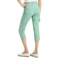 thumbnail image 2 of Charter Club Womens Petites Woven Checkered Capri Pants, 2 of 2
