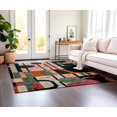 thumbnail image 2 of High-Quality Area Rug, 5.9 x 9.2 Feet, 60% Cotton / 40% Polyester | Non-Slip Cotton Underside, Machine Woven, Digital Print, No Pile | Total Thickness: 0.3 inches, Easy to Clean,, 2 of 4
