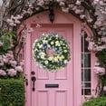 thumbnail image 6 of CxhicLuv Spring Door Wreath, Artificial Greenery for Indoor/Outdoor Decoration, Frosted Berries & Snow Covered Foliage, Elegant Holiday Wreath for Front Door, Porch & Wall Decor, 6 of 6