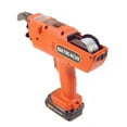 thumbnail image 5 of Eurhowing Automatic Rebar Tying Machine 12V, Handheld Electric Rebar Tier Tool with Dual Batteries & 3 Wires, for 8-34mm Steel Bar, Orange, 5 of 12
