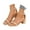 Khaki, variant on Block Heel Sandals for Women Suede Square Open Toe Dress Shoes Ladies Ankle Strap Pumps
