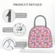 thumbnail image 4 of Fotbe pink Holiday Joy Bolsa de Almuerzo con Estampado, Lonchera Aislada, Contenedor de Comida Reutilizable Tipo Cooler a Prueba de Fugas, 4 of 6