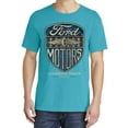 thumbnail image 2 of Wild Bobby, Vintage Ford Motors Legendary Power 1983, Cars and Trucks, Garment-Dyed Washed Look Short Sleeve Tees, Blue Lagoon, Small, 2 of 3