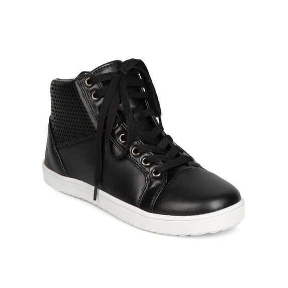 New Women DbDk School-6 Women Leatherette Lace Up High Top Sneaker