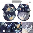 thumbnail image 6 of Xmarks Pet Summer T-Shirts Hawaii Style Floral Dog Shirt Hawaiian Printed Pet T-Shirts Breathable Cool Clothes Puppy Shirt Sweatshirt for Small Puppy XS-2XL, 6 of 7