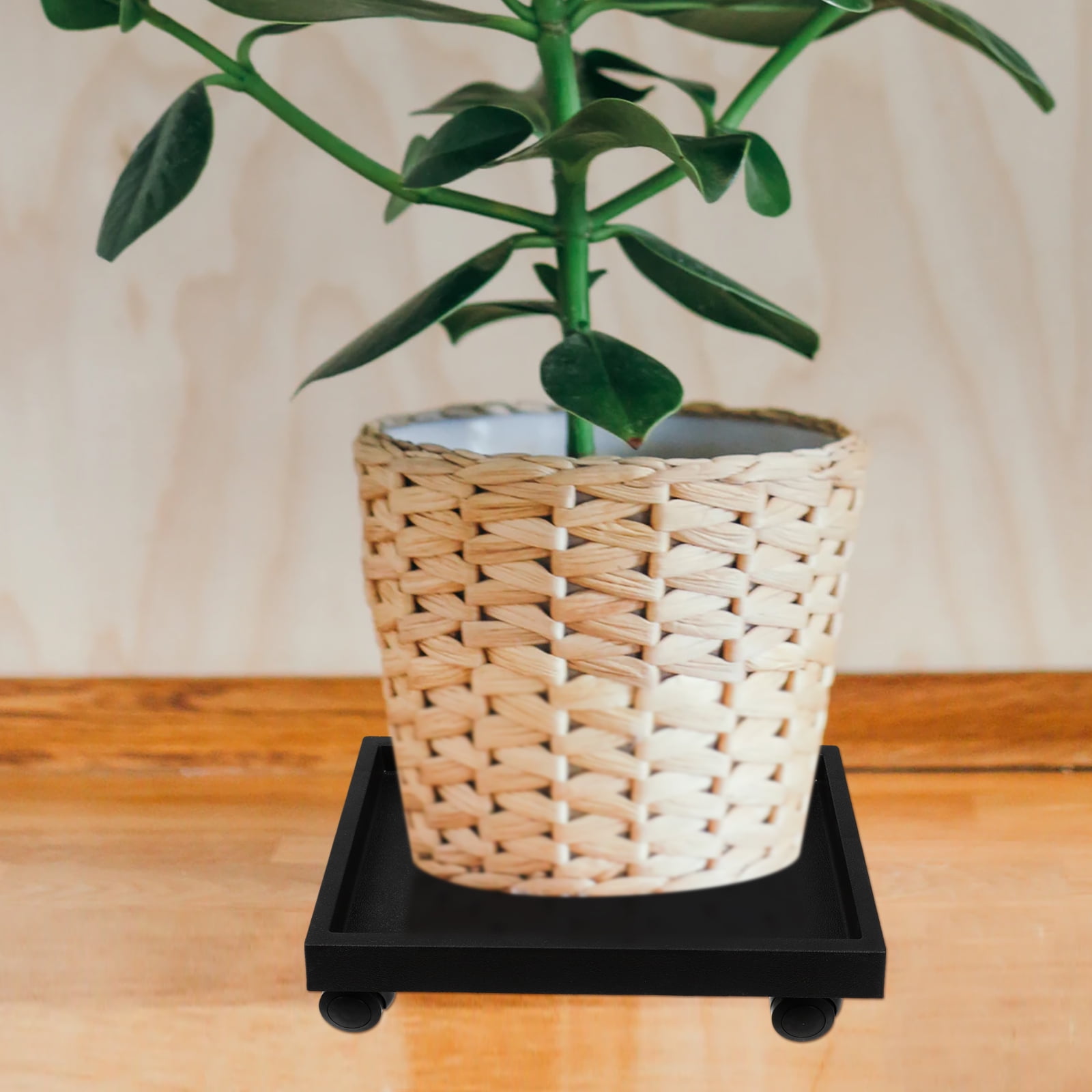 MLINS Humidifier Cleaning Brush Rectangular Tray Mobile Plant Stand