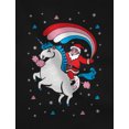 thumbnail image 2 of Tstars Girls Ugly Christmas Sweater Santa Riding Unicorn Rainbow Kids Christmas Gift Funny Humor Holiday Shirts Xmas Party Christmas Gifts for Girl Toddler Kids Sweatshirt Ugly Xmas Sweater, 2 of 6