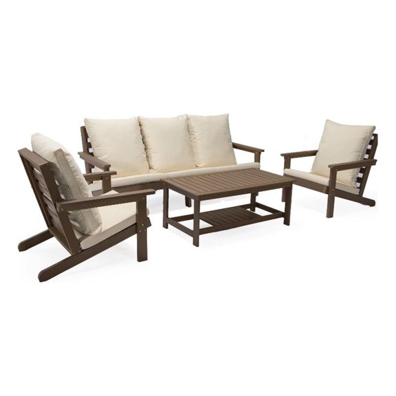 Posh Living Roberta  Outdoor 4pc Seating Group Teak
