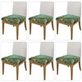 thumbnail image 2 of KLL Retro Birds Pattern Seat Covers for Dining Room Chairs,Washable Chair Seat Chair Covers Seat Protector-Six Piece, 2 of 7