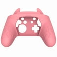 thumbnail image 3 of PlayVital Cute Demon Silicone Grip Cover for Nintendo Switch Pro Controller, Anti-Slip, Kawaii Protective Skin with Joystick Caps and Stickers – Compatible with Nintendo Switch Pro- Pink, 3 of 9