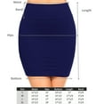 thumbnail image 5 of Fashionazzle Women's Casual Stretchy Bodycon Pencil Mini Skirt, 5 of 69