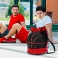 thumbnail image 6 of PEIBang Drawstring Mesh Backpack,Basketball Bag Basketball Case,Ball Storage Bags for Single Outdoor Sports Equipment, 6 of 7
