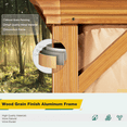 thumbnail image 4 of Hommow 14'x20' Hardtop Gazebo Aluminum Frame Gazebo with Galvanized Steel Double Roof, 4 of 10