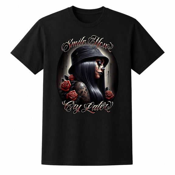 Smile Now Cry Later Graphic T-Shirt, Unisex Classic Fit Cotton Tee