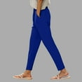 thumbnail image 2 of YDFCWXW Womens Pull On Soft Brushed Fleece Casual Jogger Sweatpants with Pockets for Women Blue, 3XL, 2 of 9