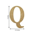 thumbnail image 3 of Efavormart 4" Letter Q Gold Self-Adhesive Rhinestone Number Stickers for DIY Crafts, Handicraft Art, Graduation Cap Decorations Birthday Party, Wedding Alpha-Numeric stickers, 3 of 10