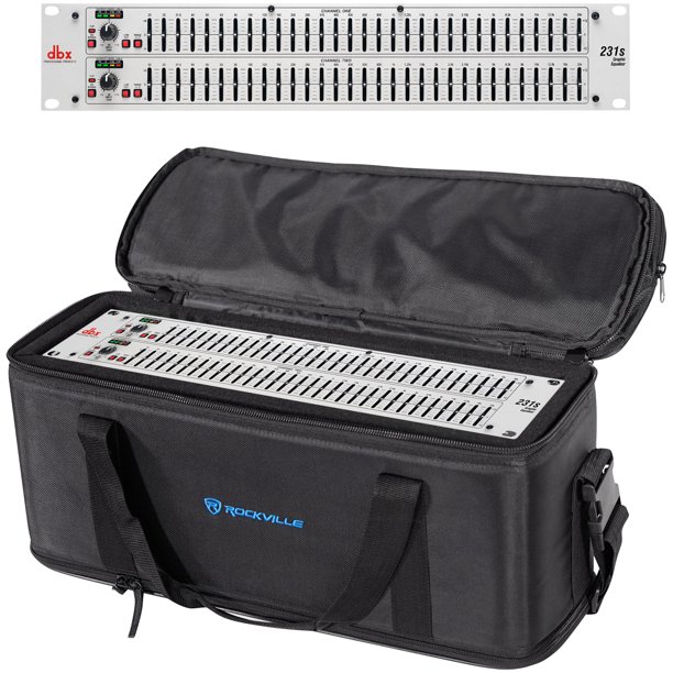 DBX 231S Dual 31 Band Graphic Equalizer Pro Audio Rack Mount EQ + Rack
