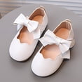 thumbnail image 2 of B91xZ Chaussures de Robe pour Fille Ballerines Sandales pour Enfants, Blanc 21, 2 of 4