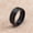 Black, variant on Titanium Steel Brushed Beveled Ring, Wide Face, Comfort Fit Design, Vacuum Plated for Non-Fading Finish
