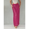 thumbnail image 4 of Michellecmm  Women's Sequins Long Skirts Low Waist Party Skirts Streetwear, 4 of 9