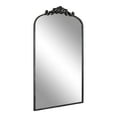 thumbnail image 5 of Kate and Laurel Arendahl Vintage Glam Arched Tall Panel Mirror, 24 x 42, Antique Black, Traditional Baroque Large Body Wall Mirror with Ornate Garland Inspired Crown, 5 of 9